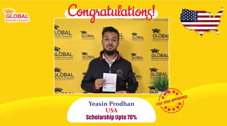 Md Yasin Prodhan F1 Visa In USA