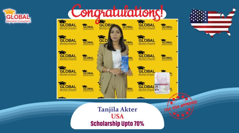 Tanjila Akter F1 Visa In USA