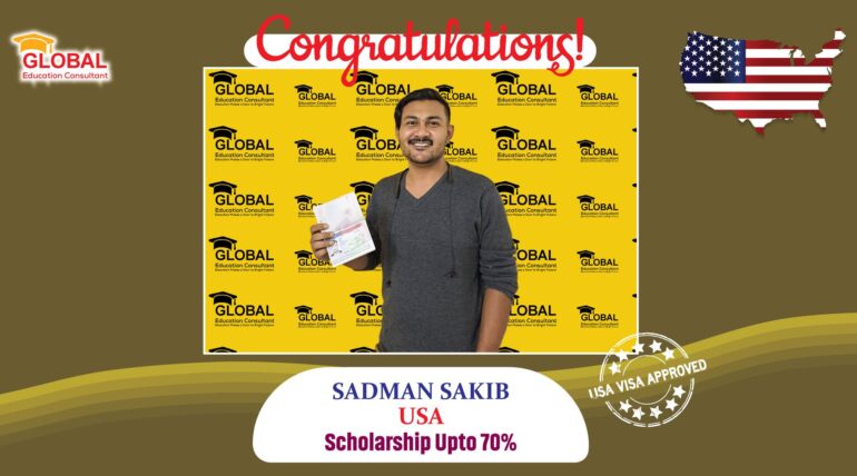 Sadman Sakif Kabir F1 Visa In USA