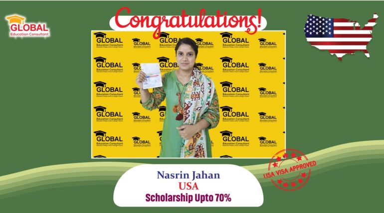 Nasrin Jahan F1 Visa In USA