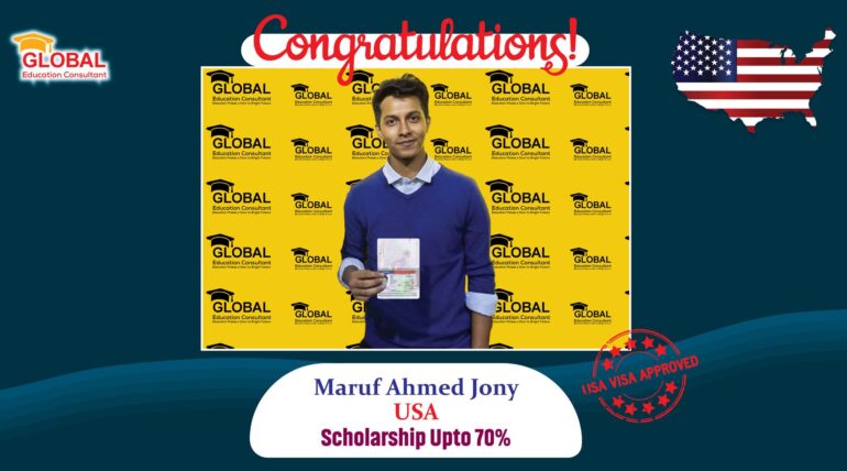 Maruf Ahmed F1 Visa In USA