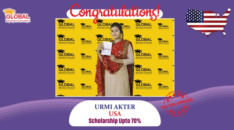 Urmi Akter F1 Visa In USA