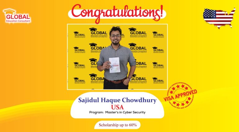 Sajedul Haque Chowdhury F1 Visa In USA