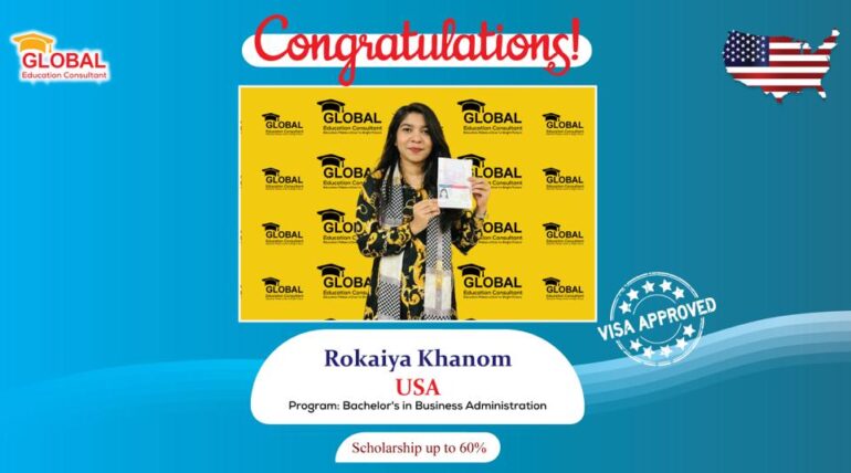 Rokeya Khanom F1 Visa In USA